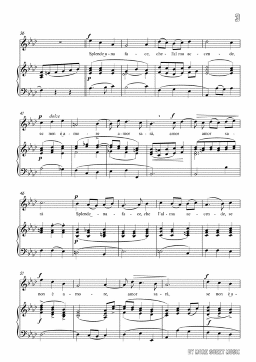 Scarlatti-Sento nel core in f minor,for Voice and Piano image number null