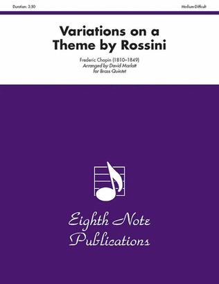 Book cover for Variations on a Theme by Rossini
