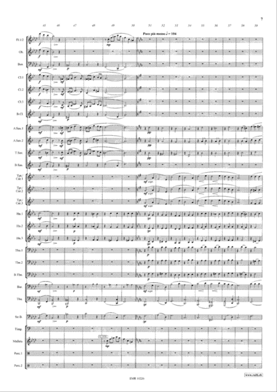 Die Zirkusprinzessin Concert Band scores gallery preview page 8