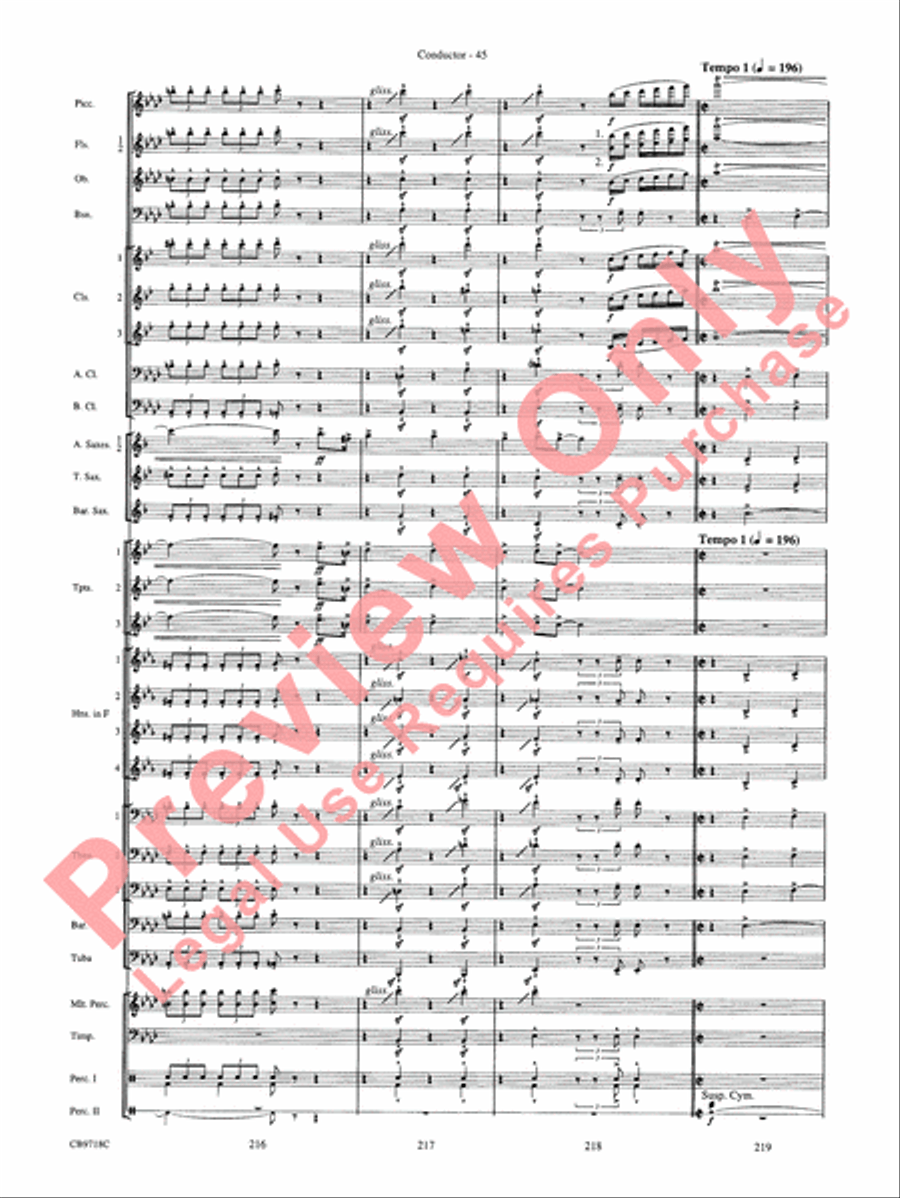 Gershwin! (Medley) Gershwin! (Medley) Concert Band scores gallery preview page 48