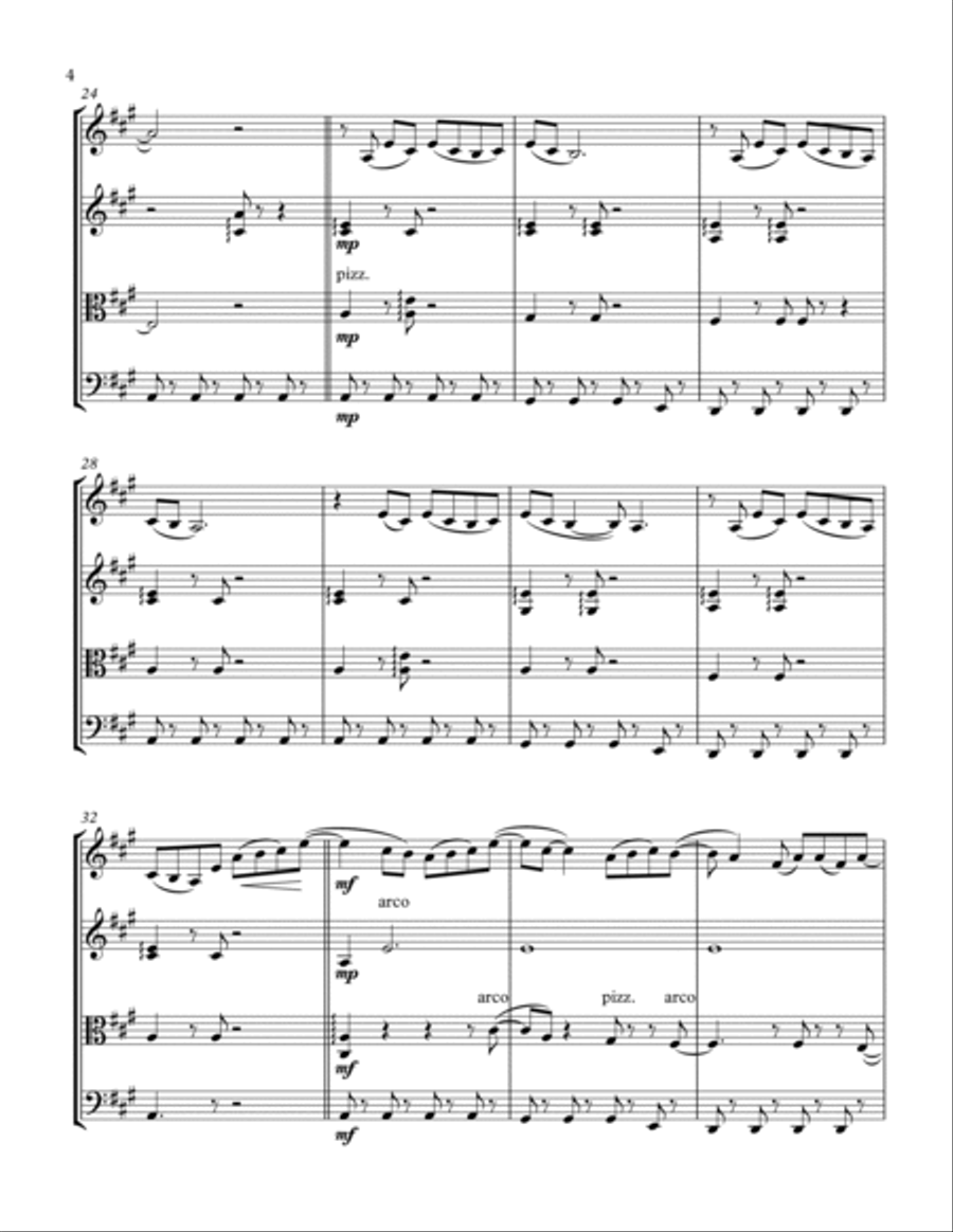 Bubbly String Quartet scores gallery preview page 6