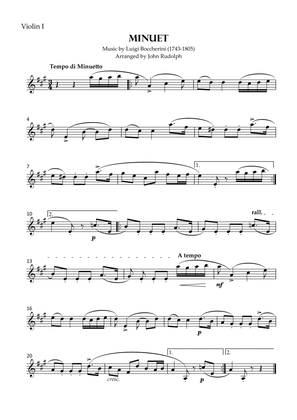 Minuet (String Quartet & Piano)