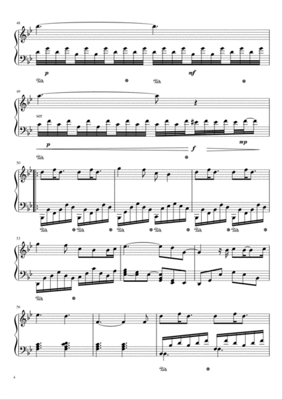 A Thousand Years Piano Solo scores gallery preview page 5
