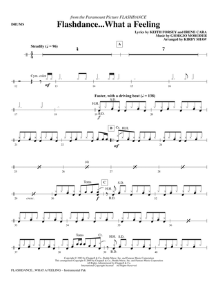 Flashdance...What A Feeling (from Flashdance) (arr. Kirby Shaw) - Drums