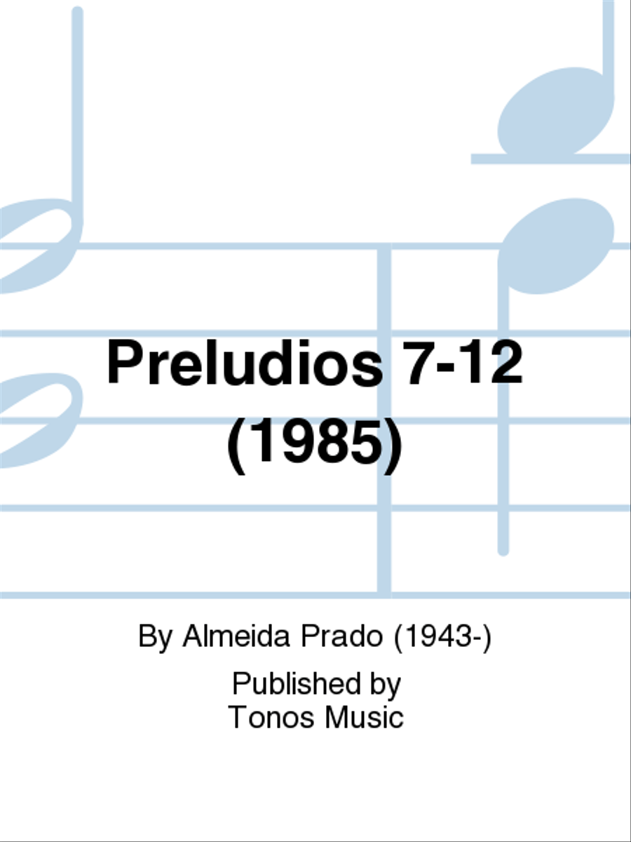 Preludios 7-12 (1985) Piano Solo scores gallery preview page 1