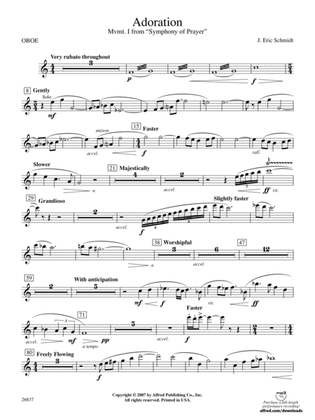 Adoration (Movement 1 from Symphony of Prayer): Oboe