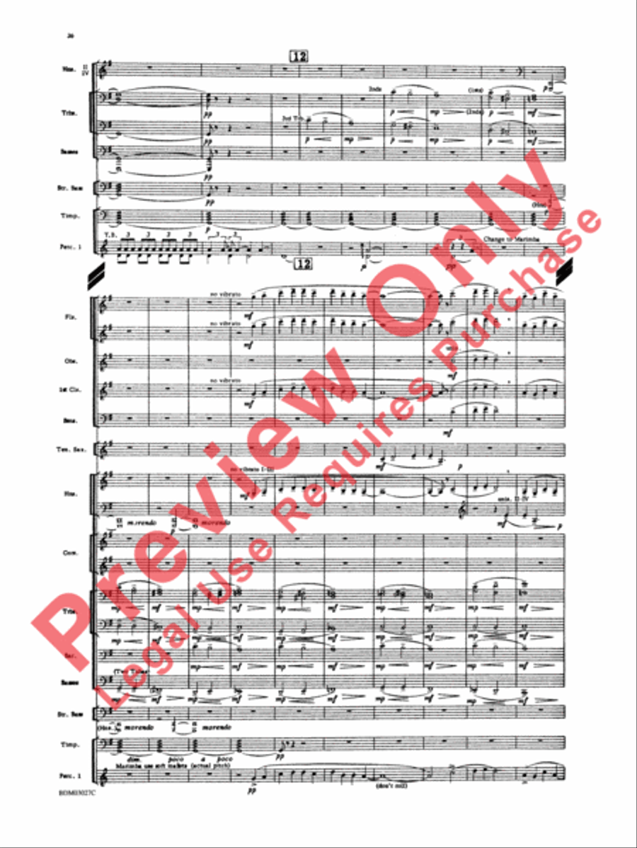 La Fiesta Mexicana Concert Band scores gallery preview page 39