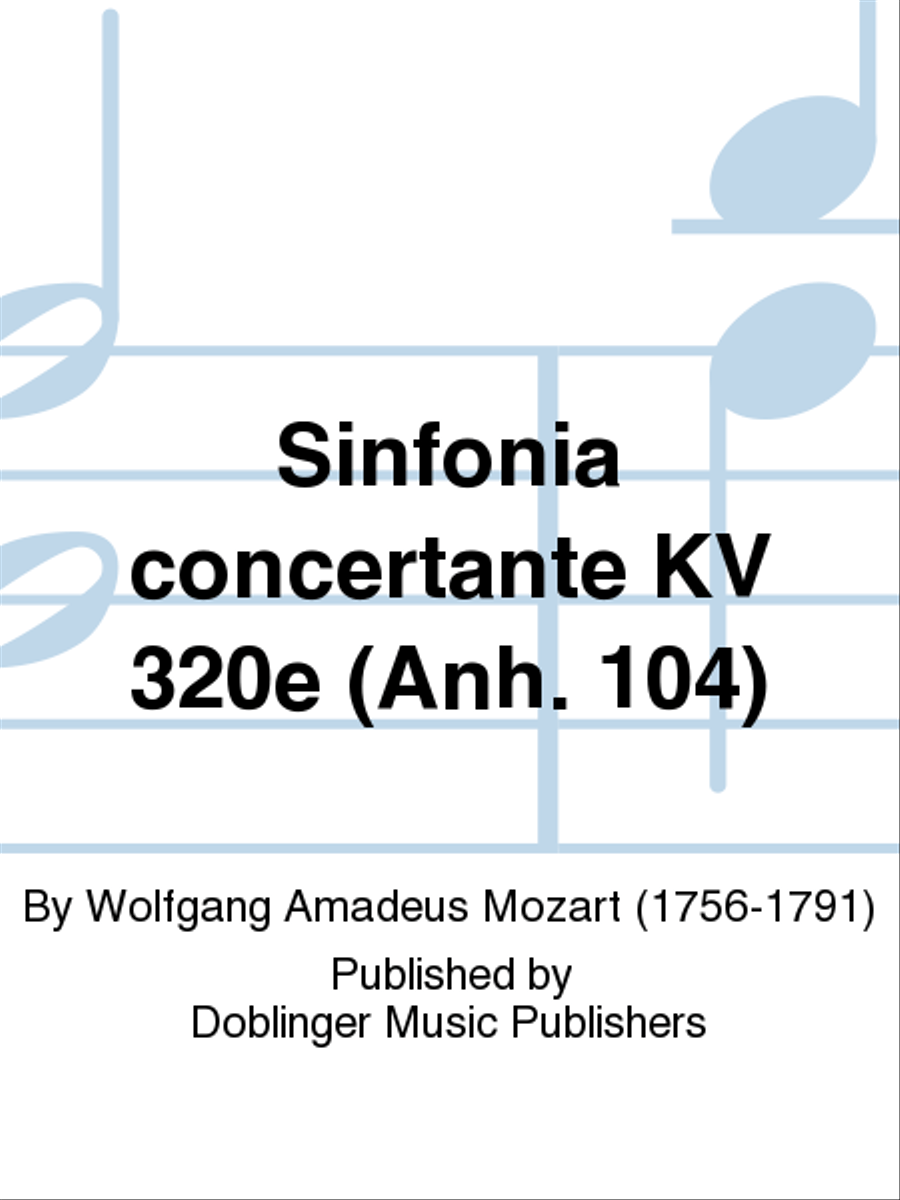Sinfonia concertante KV 320e (Anh. 104) School and Community scores gallery preview page 1