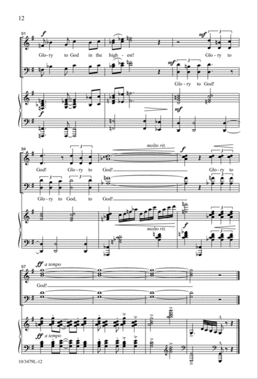 Glory to God in the Highest 4-Part scores gallery preview page 10