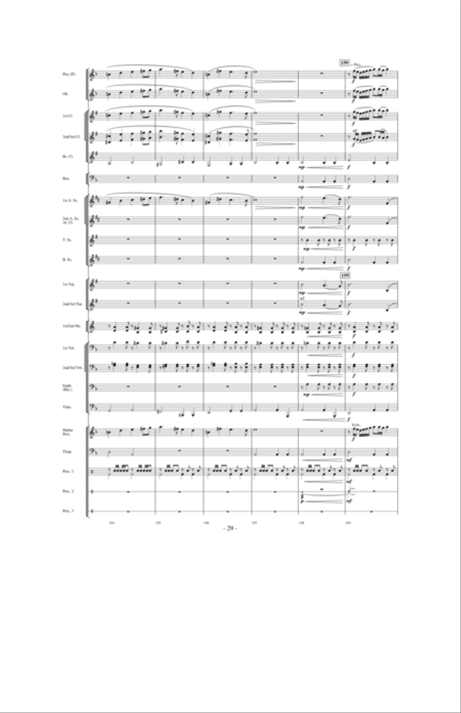 Quest of the Undaunted Knight Concert Band scores gallery preview page 28