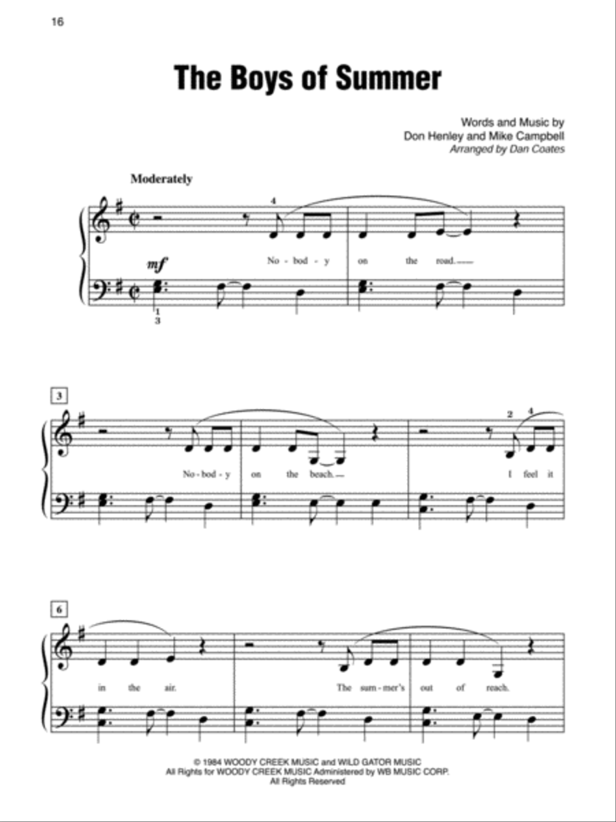 Simply Rock 80s Easy Piano scores gallery preview page 7
