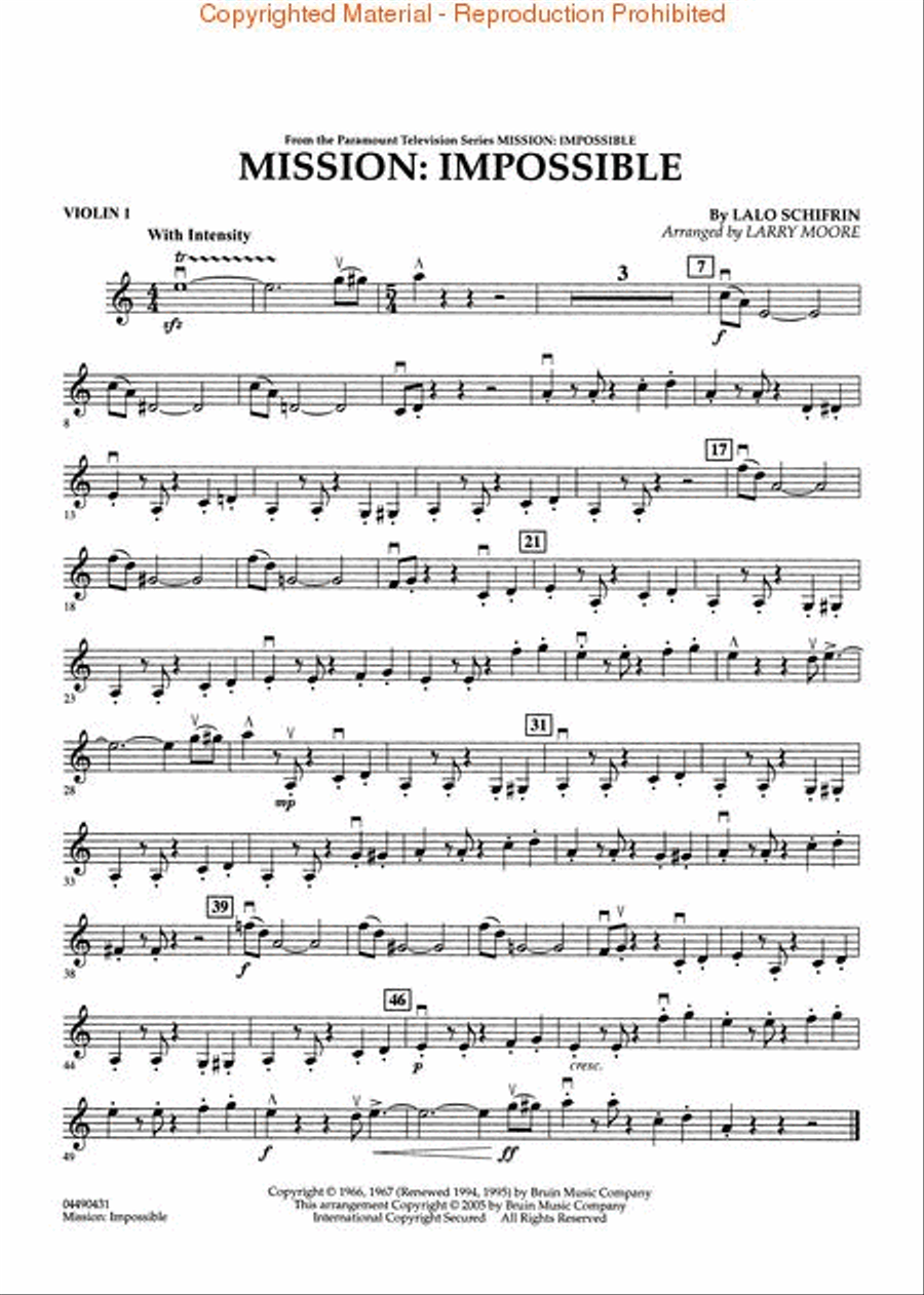 Mission: Impossible String Quartet scores gallery preview page 3