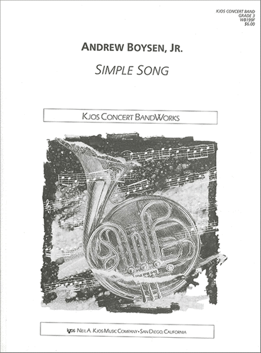 Simple Song - Score Concert Band scores gallery preview page 1