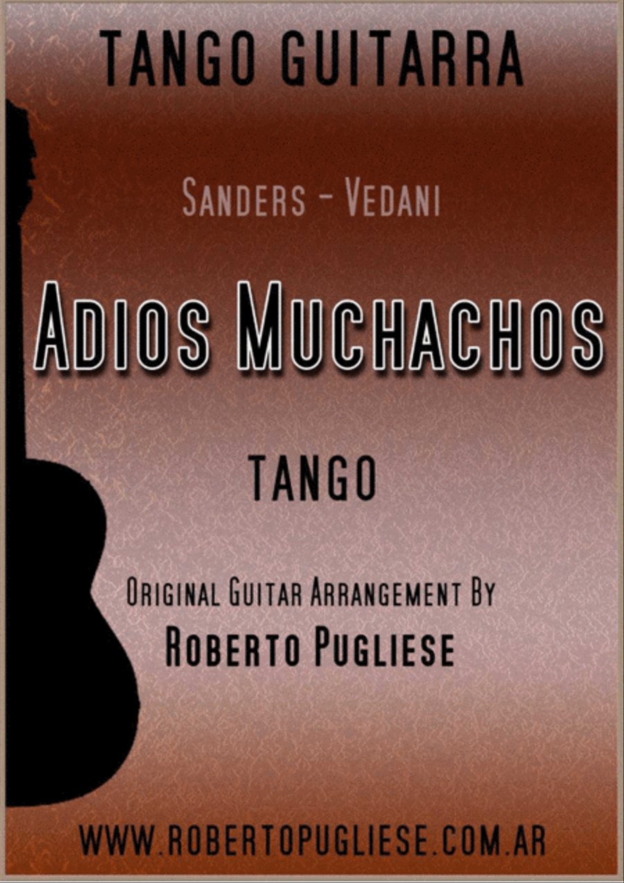 Adios muchachos - Tango (Sanders - Vedani) Classical Guitar scores gallery preview page 1