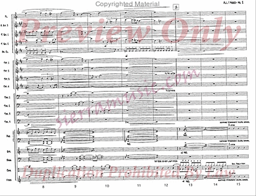 All I Need Jazz Ensemble scores gallery preview page 3