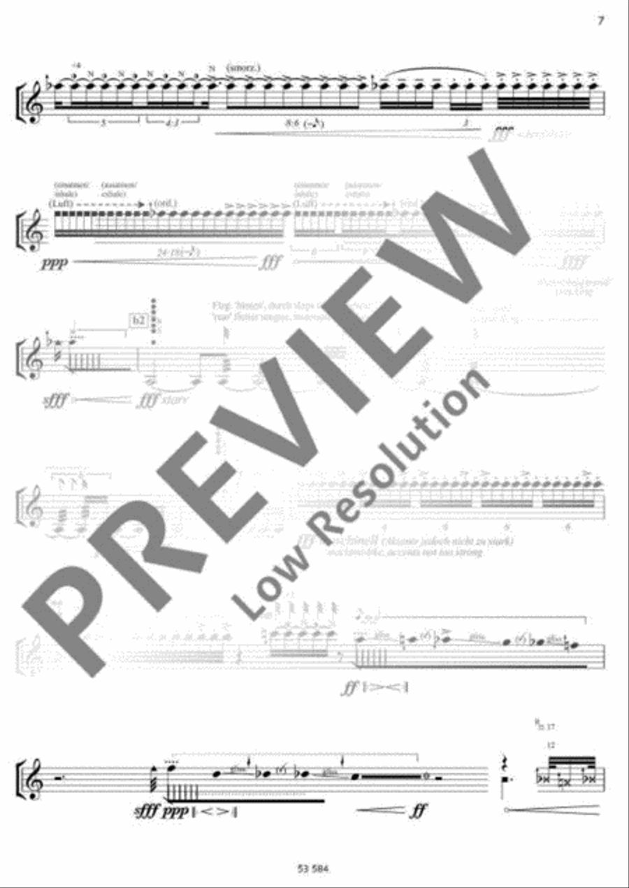 maverick I (noise) Bass Clarinet scores gallery preview page 8