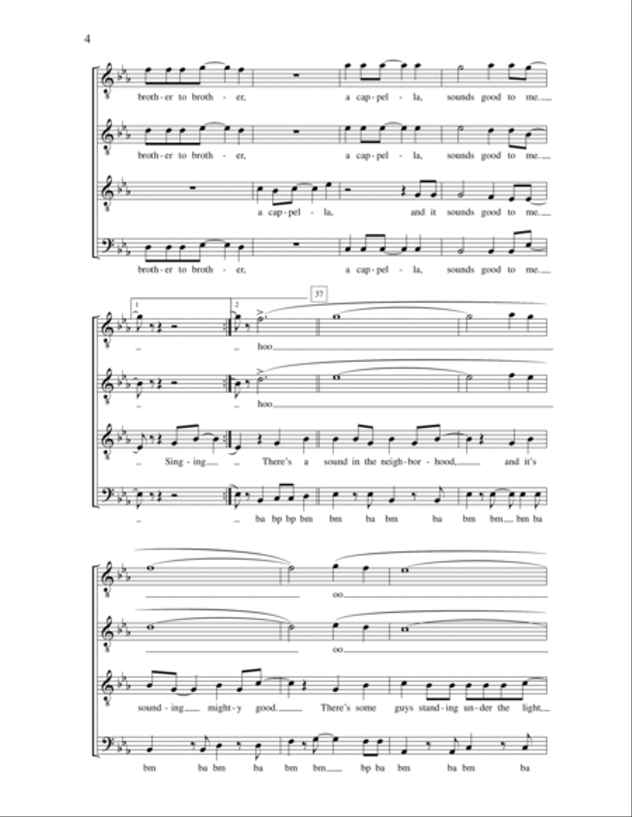 Good Old Acappella Good Old Acappella TTBB scores gallery preview page 4