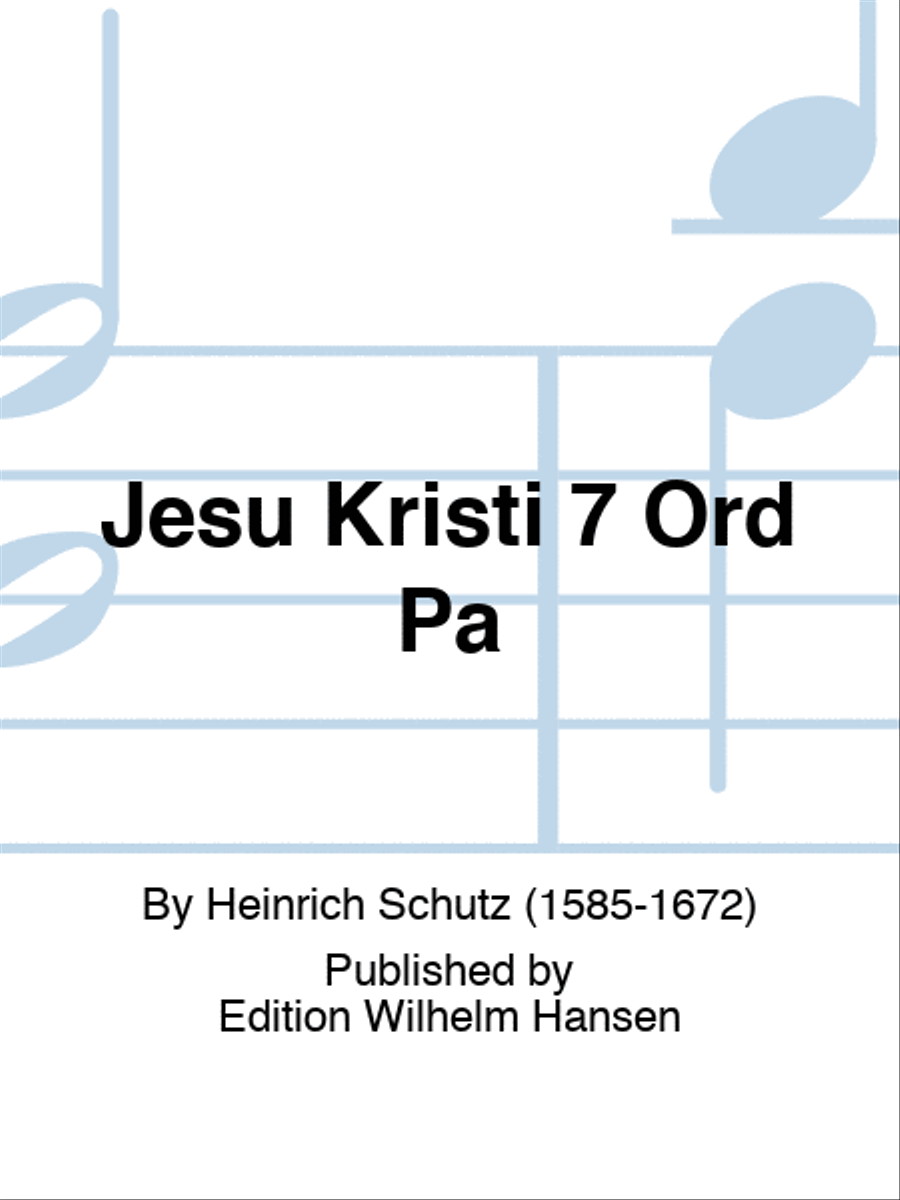 Jesu Kristi 7 Ord Pa Choir scores gallery preview page 1