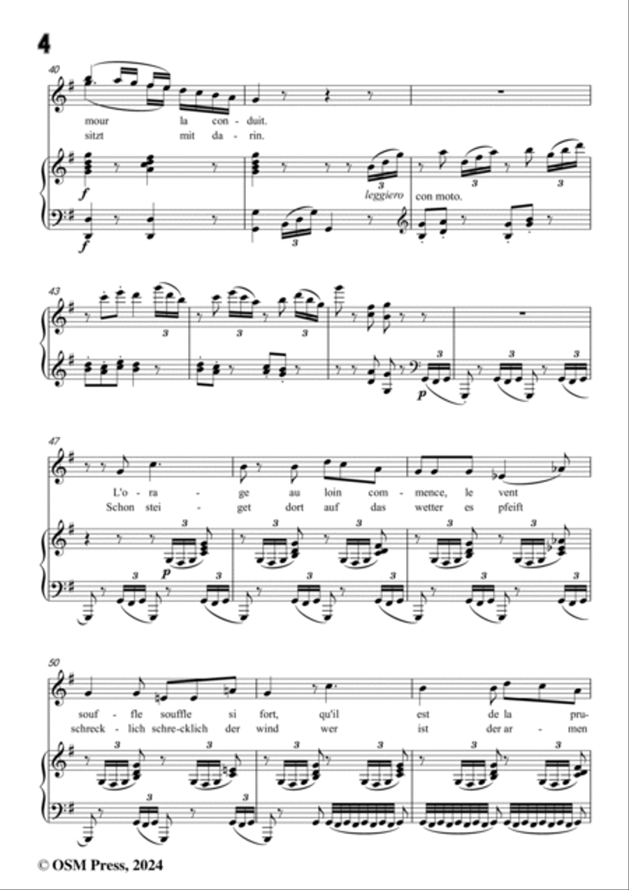 Meyerbeer-La barque légère(Ma barque légère;Der leichte Kachen),in G Major Voice scores gallery preview page 6