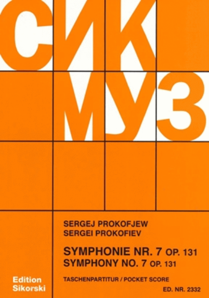 Symphony No. 7, Op. 131 by Sergei Prokofiev Orchestra - Sheet Music