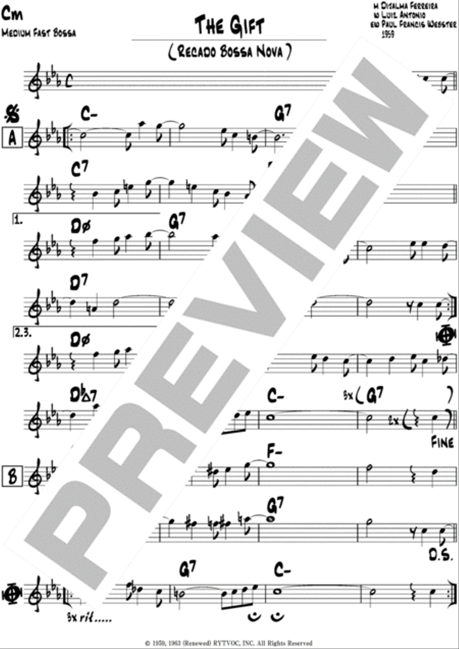 The Gift! (Recado Bossa Nova) Piano scores gallery preview page 3