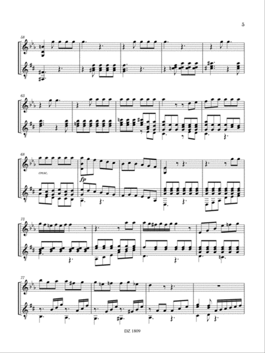 Adagio ma non troppo 43b Classical Guitar scores gallery preview page 5