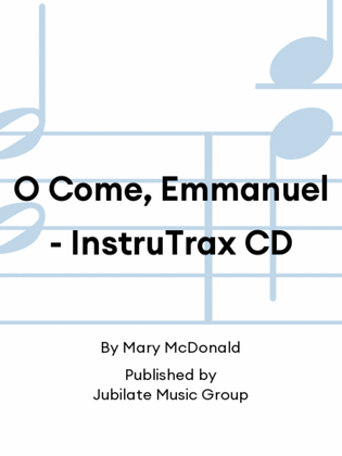 Book cover for O Come, Emmanuel - InstruTrax CD