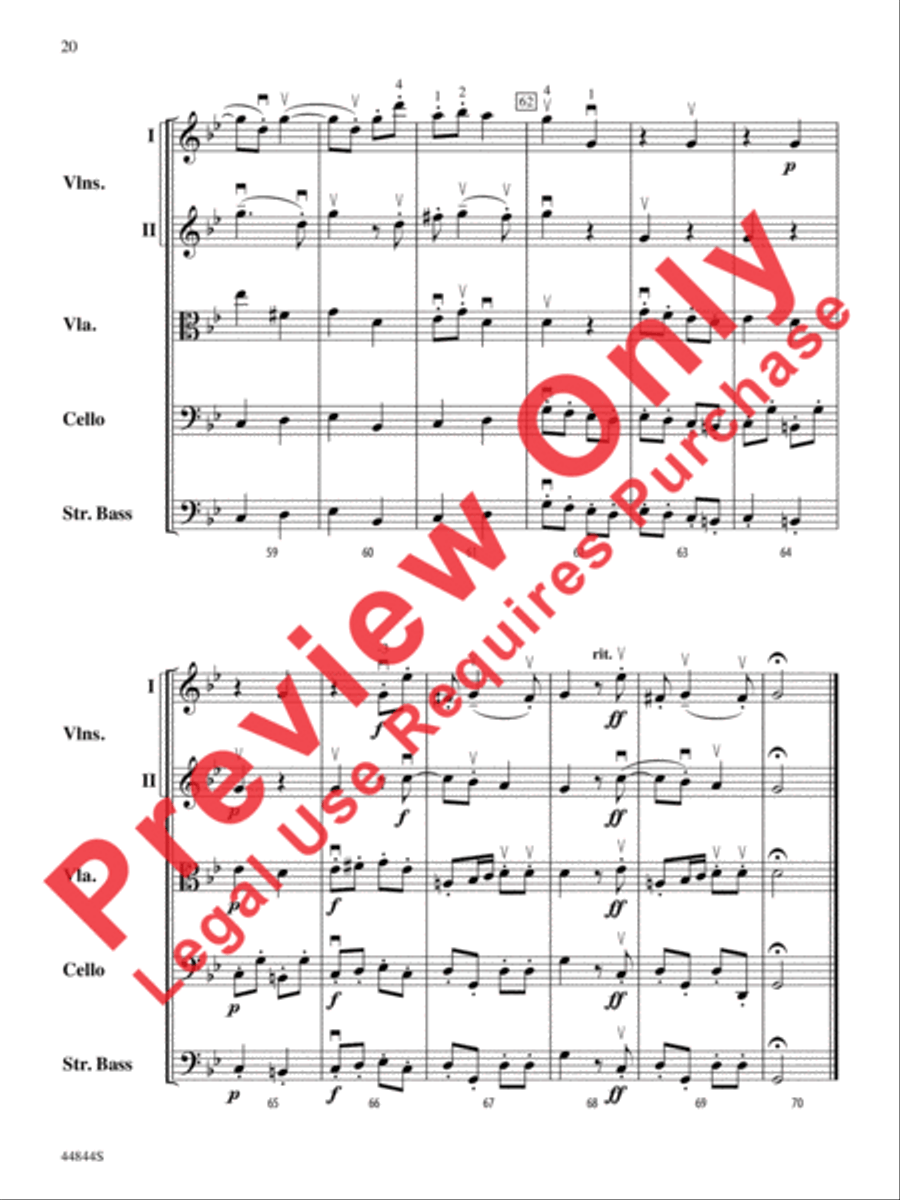 Concerto Grosso, Opus 6, No. 8 String Orchestra scores gallery preview page 41