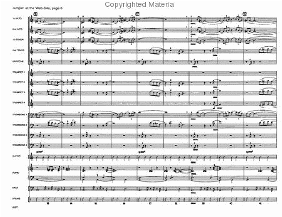 Jumpin' At the Website Jazz Ensemble scores gallery preview page 6