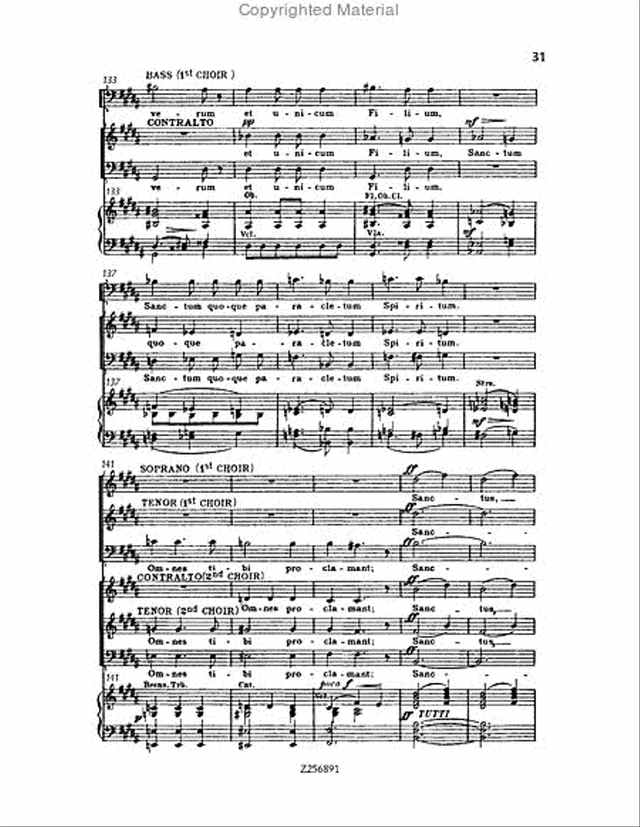 Te Deum, H 118 Choir scores gallery preview page 31