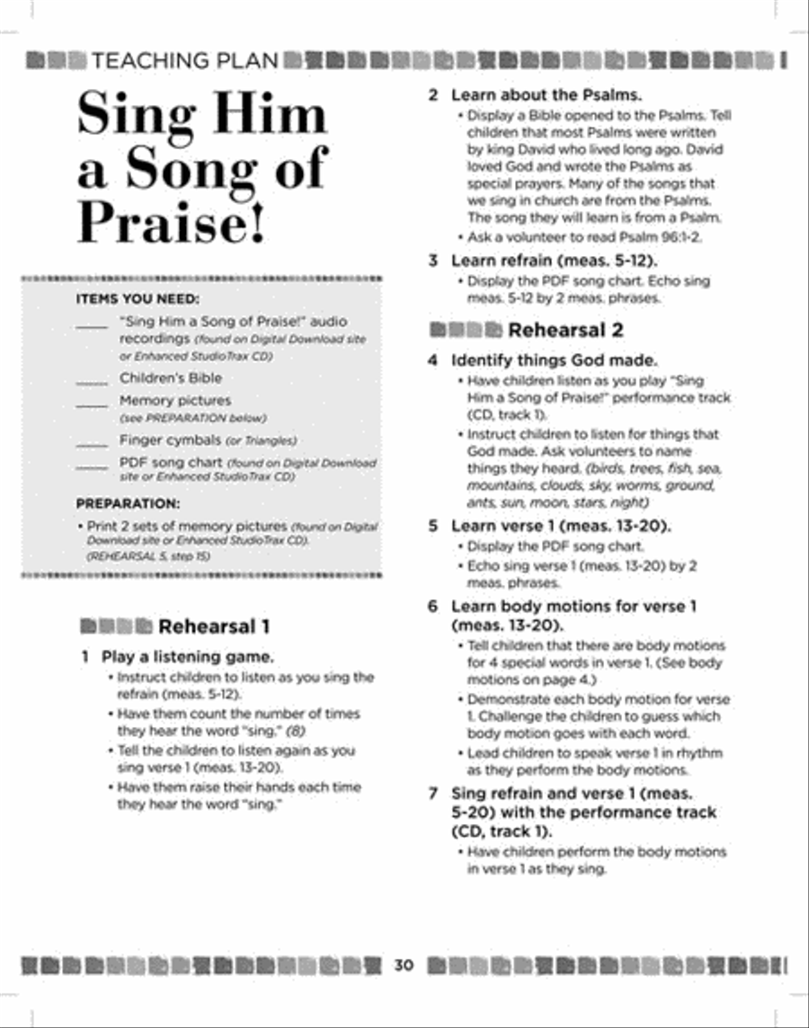 Sing and Celebrate 7! Sacred Songs for Young Voices Sing and Celebrate 7! Sacred Songs for Young Voices Unison Choir scores gallery preview page 7