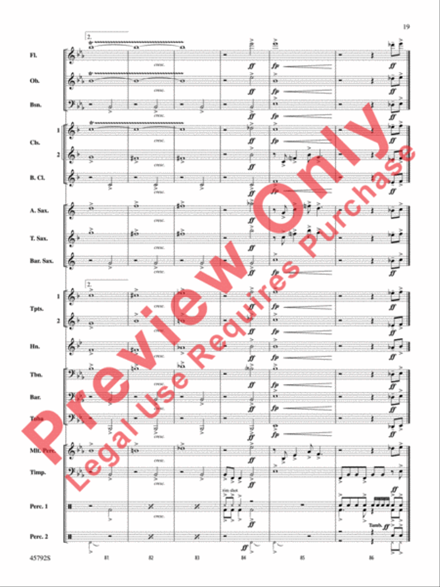 First Sun First Sun Concert Band scores gallery preview page 20