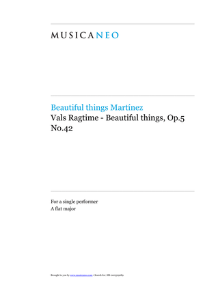 Vals Ragtime-Beautiful things Op.5 No.42