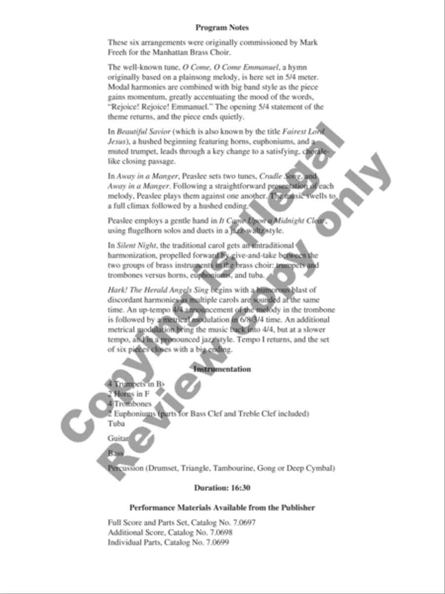 Christmas Brass Brass Band scores gallery preview page 23