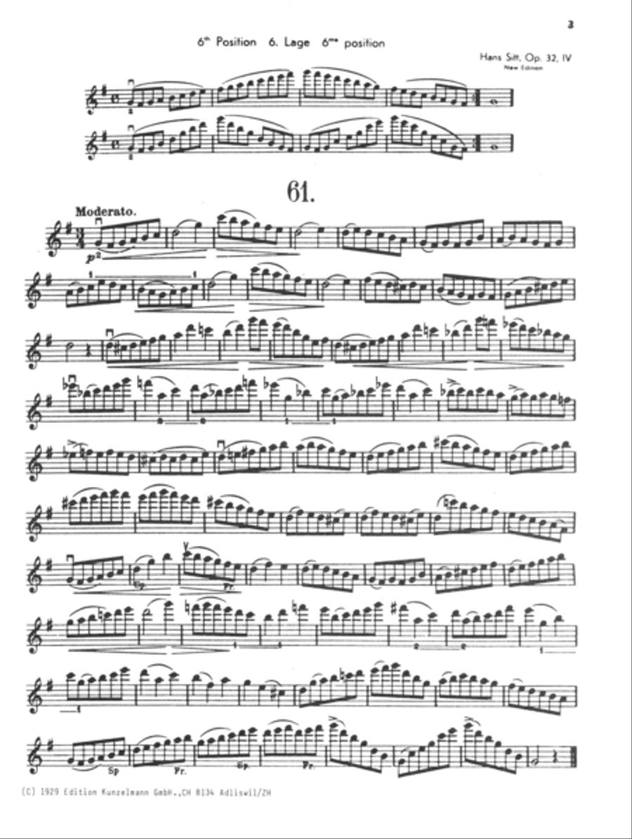 20 studies in the 6th and 7th position Violin Solo scores gallery preview page 2