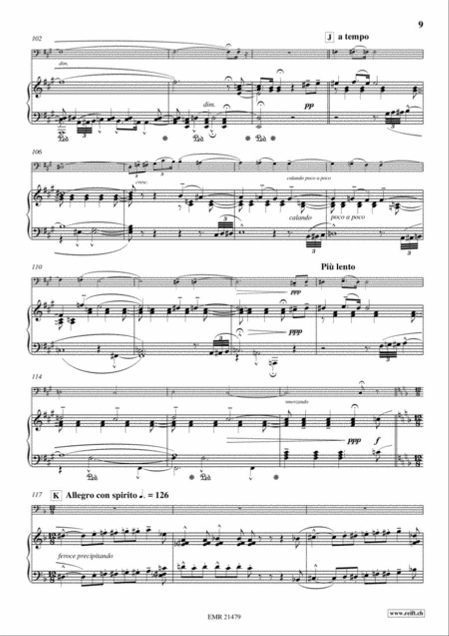 Concerto No. 9 Bass Trombone scores gallery preview page 9