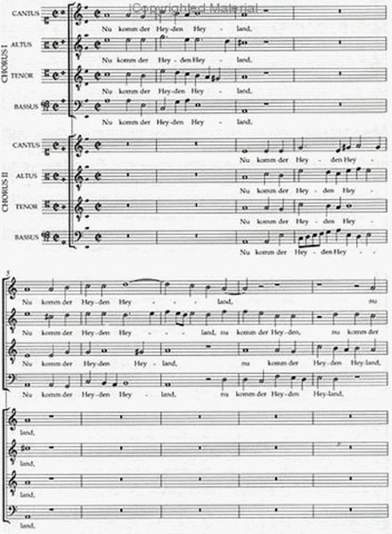 Nu Komm Der Heyden Heyland - Score and parts