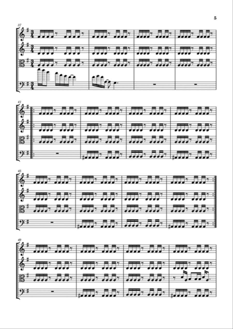 Last Chance To Evacuate Planet Earth Before It Is Recycled String Quartet scores gallery preview page 6