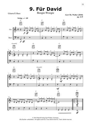 For David (from Guitar Pop Romanticists) - Score Only