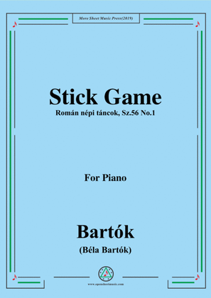 Bartók-Román népi táncok,Sz.56 No.1,Stick Game,for Piano
