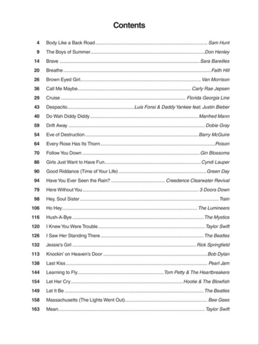 The Four Chord Songbook Piano, Vocal, Guitar scores gallery preview page 2