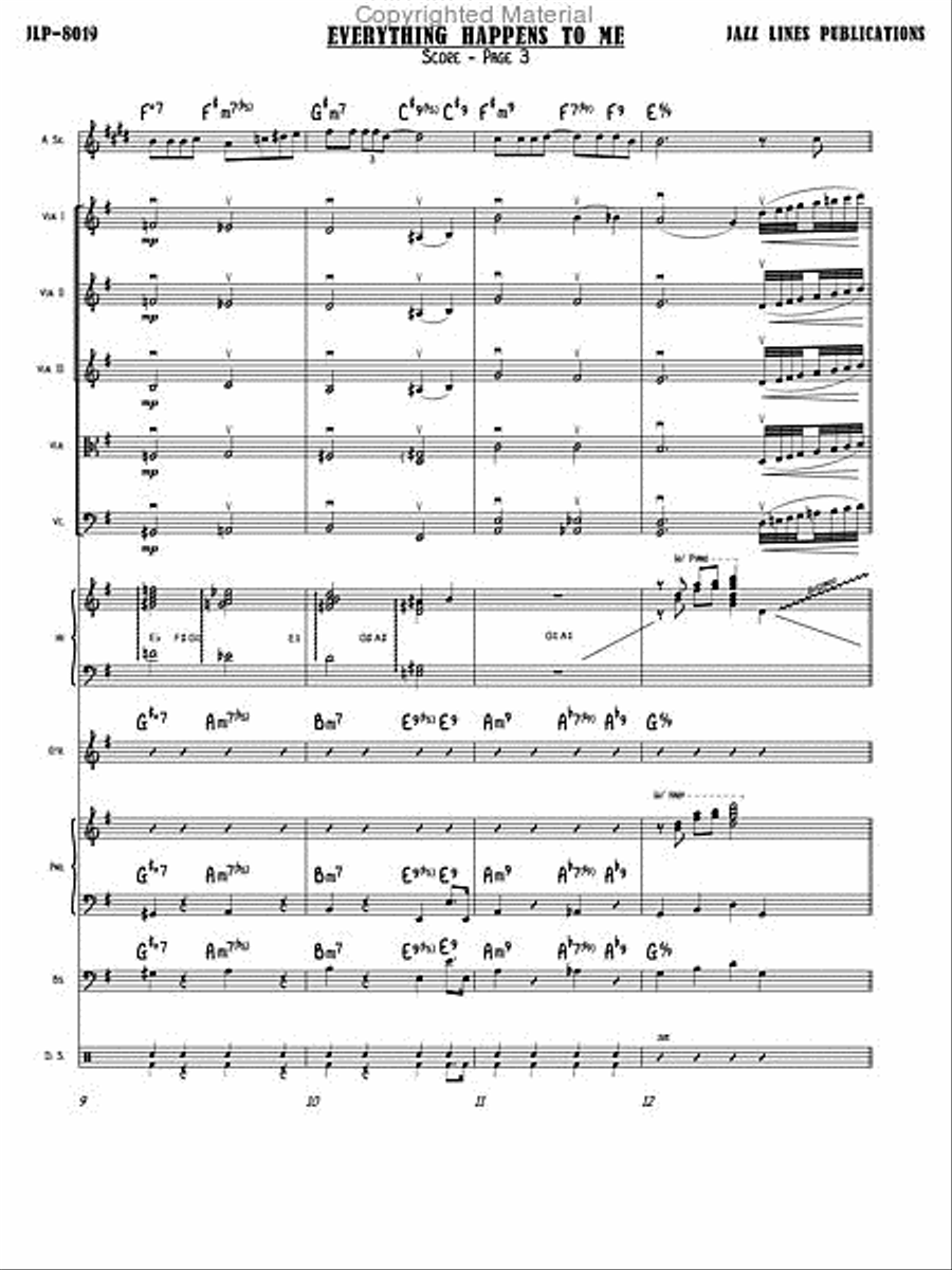 Everything Happens To Me Orchestra scores gallery preview page 6