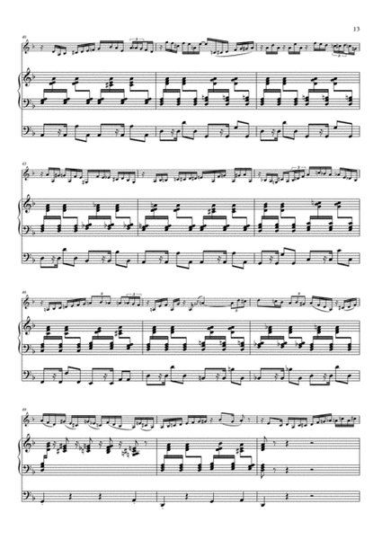 Cantilene for alto saxophone & organ by Fauré-Stamm
