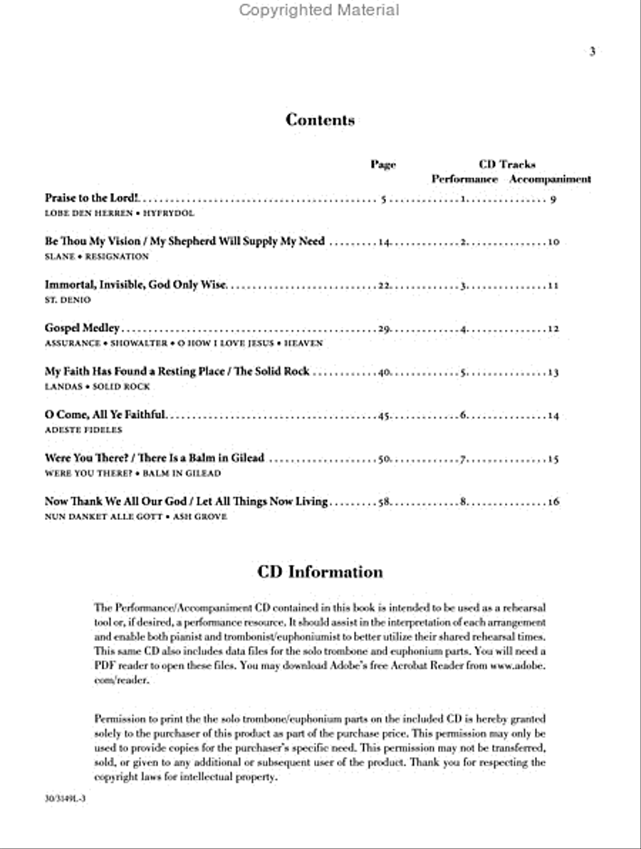 Trombone or Euphonium Solos for Worship, Vol. 2 Euphonium scores gallery preview page 2