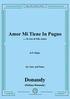 Donaudy-Amor Mi Tiene In Pugno,in E Major