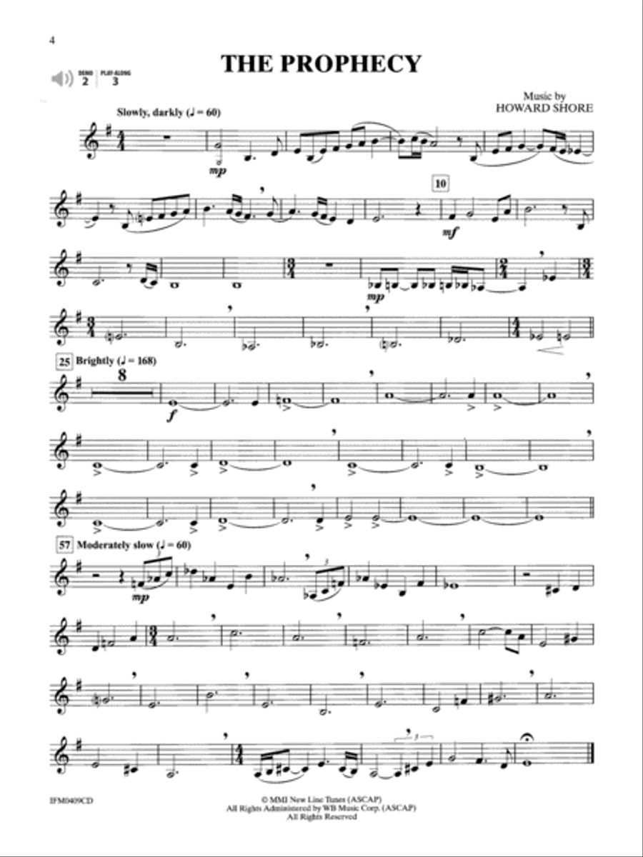 The Lord of the Rings - Instrumental Solos (Horn in F) Horn Solo scores gallery preview page 3