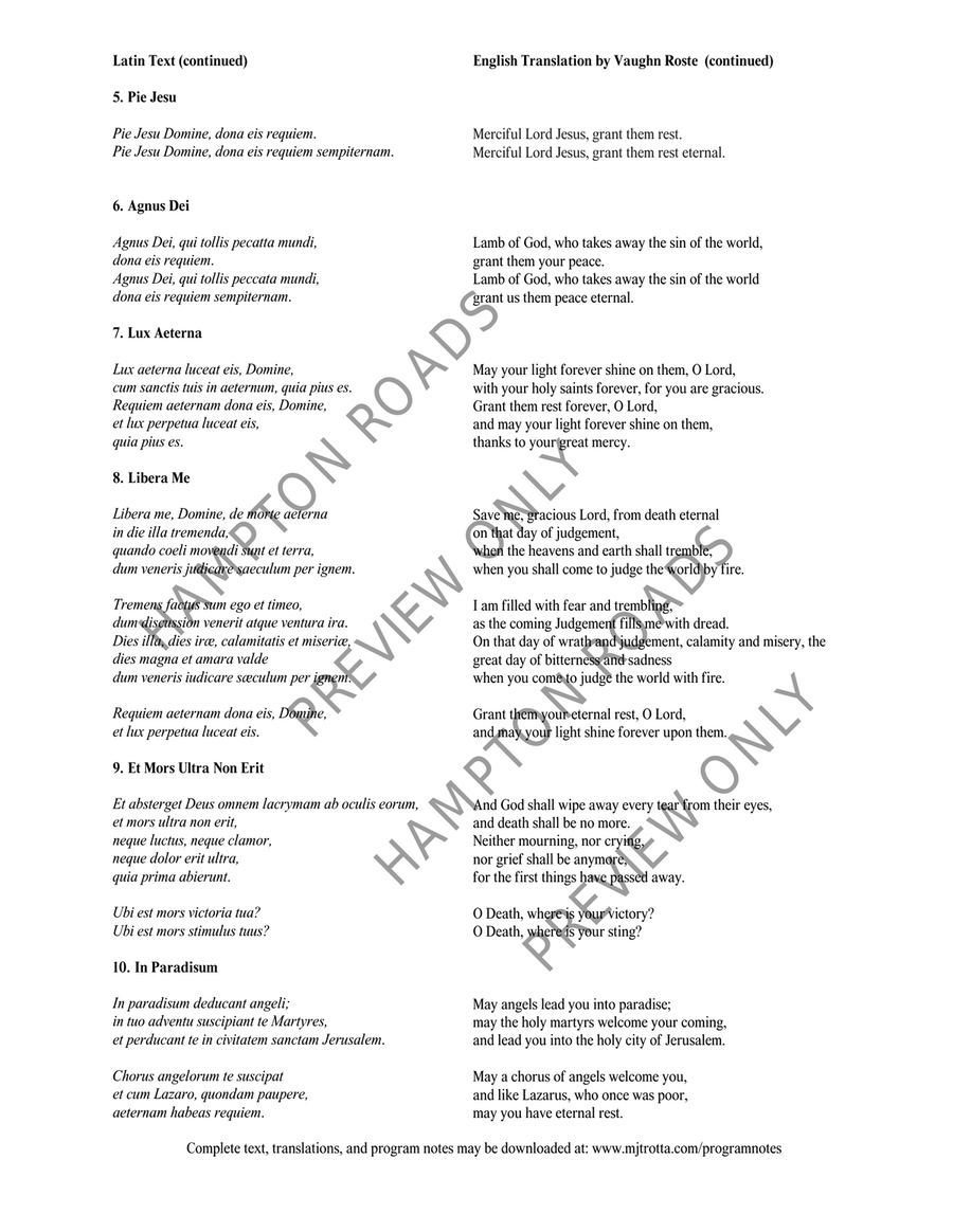 Requiem (SATB) Requiem (SATB) 4-Part scores gallery preview page 6