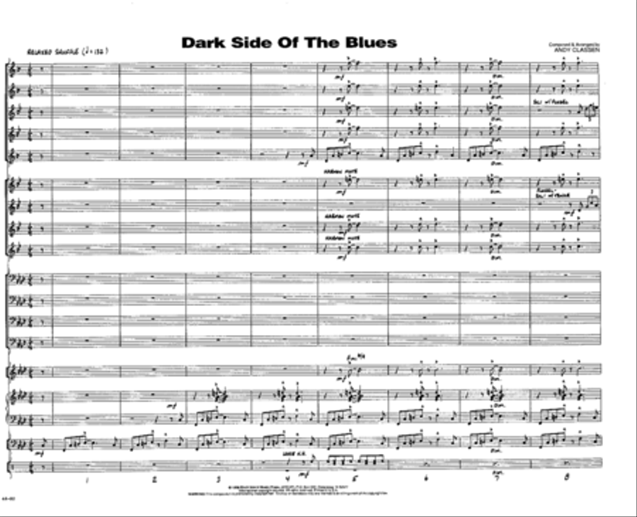 Dark Side of the Blues Dark Side of the Blues Jazz Ensemble scores gallery preview page 3