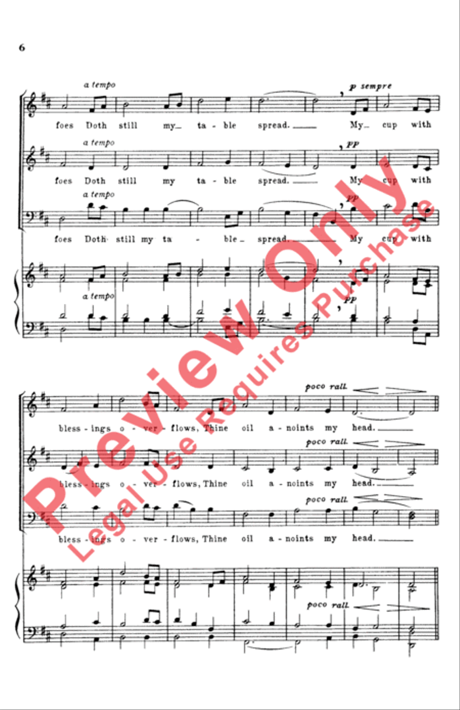 My Shepherd Will Supply My Need 3-Part scores gallery preview page 6