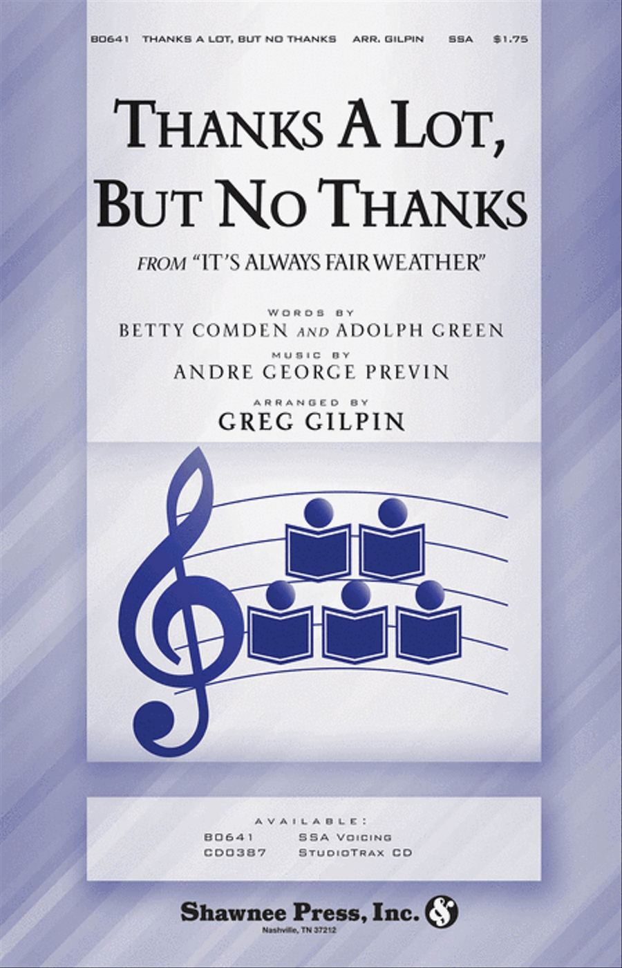 Thanks a Lot, But No Thanks SSA scores gallery preview page 1
